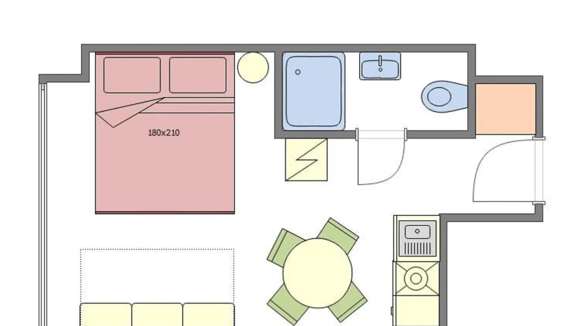 Cozy Studio In The Main City Center プラハ 0*,